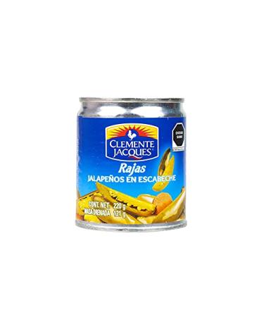 CLEMENTE JACQUES Green Jalapeños in Strips - Chiles Jalapeños in Escabeche 220g