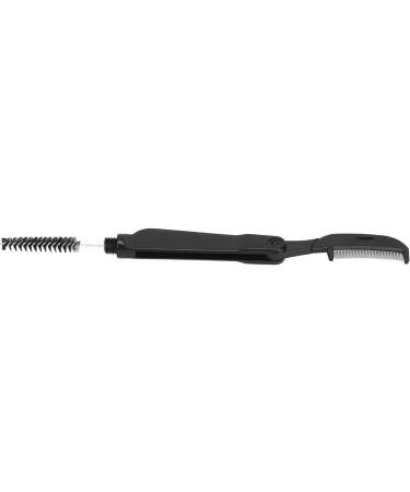 Metal Teeth Eyebrow Comb 2 in 1 Eyelash Teeth Comb Black Eyelash Brush and Comb Stainless Steel Dual Heads Foldable Grooming Teeth Eyebrow Brush for Makeup - Buy Online on GoSupps.com