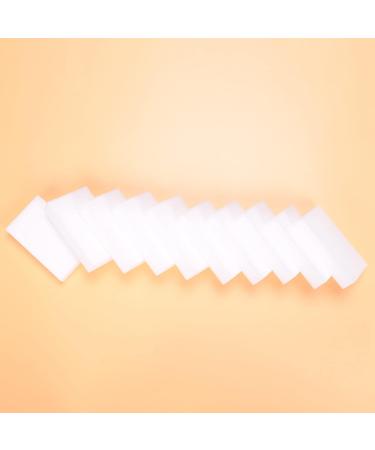 qazaa Melamine Sponge Magical Sponge rub Melamine Cleaner Eco-Friendly White Kitchen Magical Sponge rub 10 * 6 * 2 cm 100 pcs - Buy Online on GoSupps.com