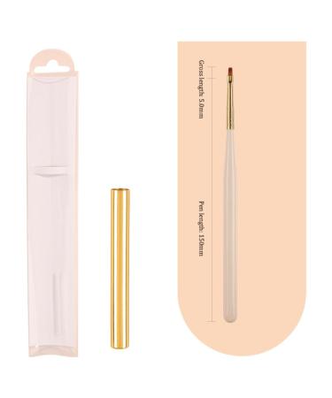 Japanese White Gold Rod Nail Pen Set - 12 Sizes Nail Brush Pen Set for Manicure