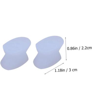 8pcs Toe Separator & Nail Protector Set | Big Toe Night Splint & Yoga Separator | Bunion Guard & Orthotic Foot Support | White Sebs Gel Material - Buy Online on GoSupps.com