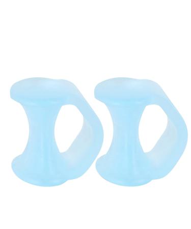 Gel Toe Separators For Overlapping Toes Hammer Toe Straightener Bunion Pads Corrector For Women Pinky Toe Spacers For Bunion Relief Pedicure Remover for Feet 1 Fl Oz (Pack of 1) Light Blue