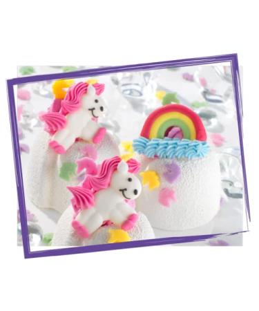 G nthart BackDecor Unicorn Set - 8 Sugar Figures for Baking | Rainbow Themed Decorations (17g) - Buy Online on GoSupps.com