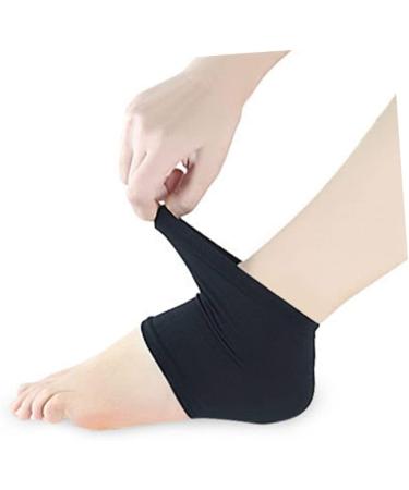 PLAFOPE Gel Heel Socks Dry Feet Socks Black Heel Cracked Heel Socks Heel Moisturizing Sock Open Toe Black Sock Spa Socks Heel Sleeves Moisturizing Socks Heel Protector Foot Socks Damping - Buy Online on GoSupps.com