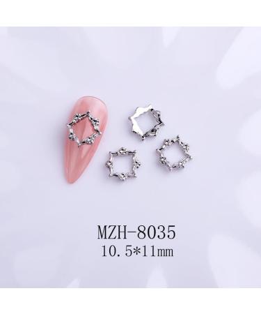 10pcs Nail Art Ribbon Bow Studs Silver Golden Metal 3D Butterfly Charms Nail Decoration Manicure DIY Design Accessories (8035) - Buy Online on GoSupps.com