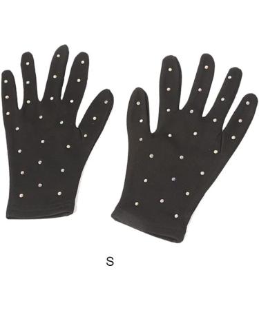 Guangcailun Fashion Figure Skating Gloves - Breathable UV Protection & Crystal Design for Cycling & Outdoor Performance - Buy Online on GoSupps.com