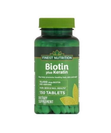 Finest Nutrition Biotin + Keratin 150 Tablets