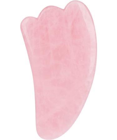 Dipiso massage tools massage roller massage tab massage tool natural rose quartz-jade-gua-sha set Face bodies-jade-jade-stone massage set pink-1 (color: pink2)