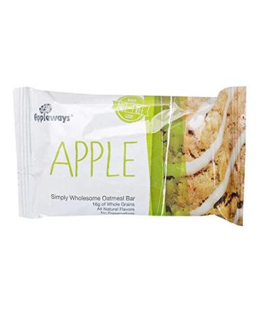 Appleways Whole Grain Apple Oatmeal Bar 2.4 oz - Pack of 12 | Healthy Snack Option - Buy Online on GoSupps.com