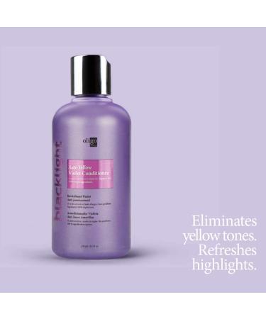 Oligo Blacklight Violet Conditioner (8.5 oz.) - Anti Yellow Toner for Bleached Blonde Hair | Color Protection for White & Natural Blondes | Vegan-Friendly - Buy Online on GoSupps.com