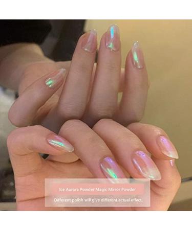 Mermaid Chrome Nail Powder - 6 Colors Mirror Effect Pigment with Eyeshadow Sticks - Buy Online on GoSupps.com