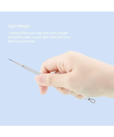 ZIZZON Titanium Lancet Acne Blackhead Remover Tool - Skin Pimple Extractor - Buy Online on GoSupps.com