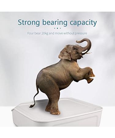 4-8pcs Stainless Steel Adhesive Pulley Furniture Universal Storage Box Roller Self Casters Pulley for Cabinet Trash 360 Caster (Size : 4pcs) - Buy Online on GoSupps.com