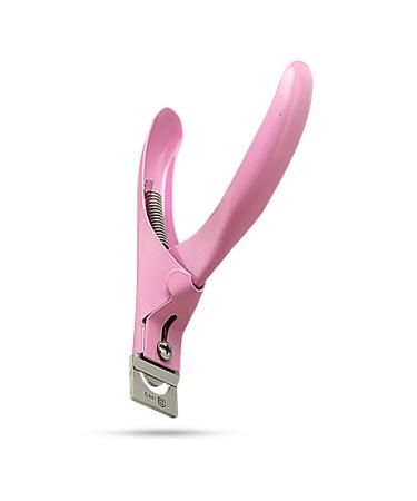 SMI nail clipper acrylic manicure clipper tip cutter fingernail snippet for acrylic nail nail clipper gelnail nail cutter for artificial nails false nails stainless steel UV -gel nails - pink - Buy Online on GoSupps.com