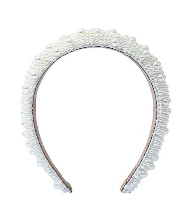 Pearl Headband for Women - Elegant Bridal Wedding Hair Accessory | Fashion Wide Hairband for Girls - Style 9 - Buy Online on GoSupps.com