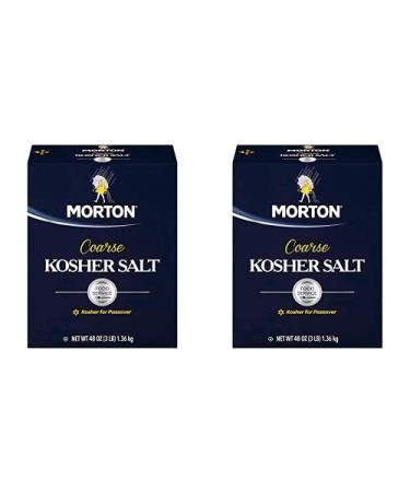 Morton Salt Kosher Salt, Coarse, Food Service, 48 Ounce (Pack of 2), Packaging May Vary 3 Pound (Pack of 2)