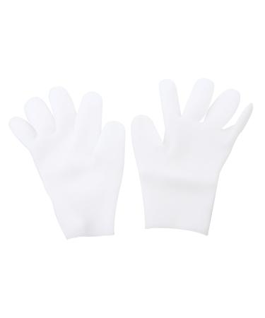 FOMIYES 2 Pairs Moisturizing Gloves Sleeping Dry Hands Gloves - Waterproof Glove Hands Peeling Mask Psoriasis Gloves Lotion Moisturizing Mittens Care Women's White Sebs