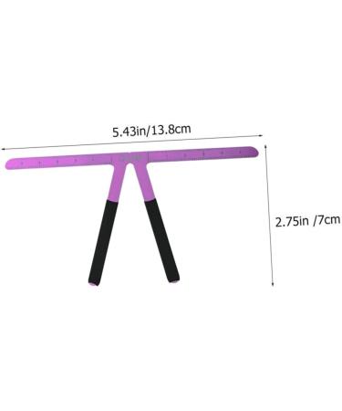 Baluue 3pcs Stainless Steel Eyebrow Ruler Eyebrow Positioning Ruler Eyebrow Stencil Kit 13.8x7cmx3pcs Purplex3pcs - Buy Online on GoSupps.com