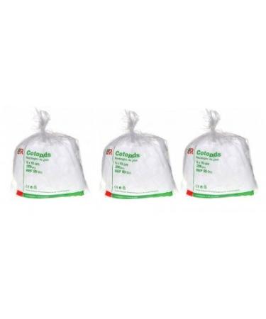 Cotopads Square Cotton 8 x 10 cm White 3 pieces