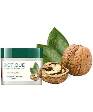 Biotique Walnut Purifying and Polishing Scrub for Normal to Dry Skin - Buy Online on GoSupps.com
