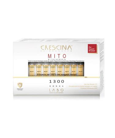 Crescina Traitement de repousse transdermique MITO pour cheveux clairsem s 1300 Femme 40F