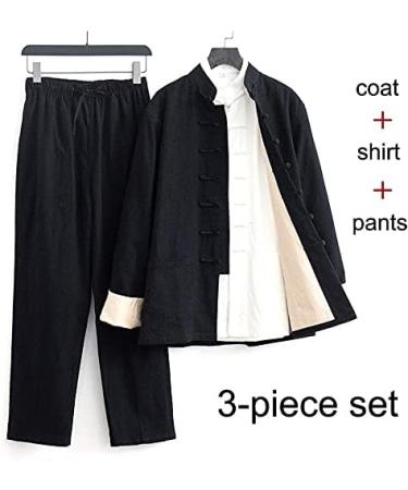 ZHANGWW Traditional Tang Kung Fu Uniform Men's Tai Chi Clothing Martial Arts Suit - Black, 8XL - Buy Online on GoSupps.com