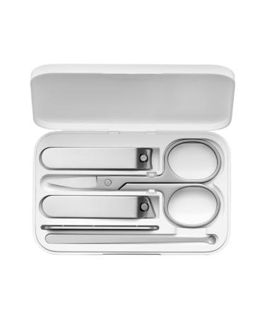 Nail Clipper Five Piece Sets with Storage Box Nail Cutter Knife Professional Beauty Tool Stainless Steel C2