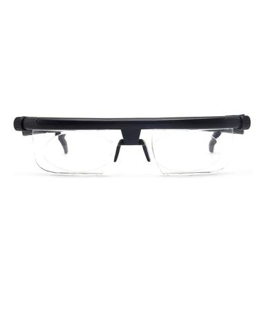 Asby adjustable glasses - Instant 20/20 Vision - Fair -sightedness Hyper sightsee - Computer + Reading + Driving glasses with variable focus - for men and women