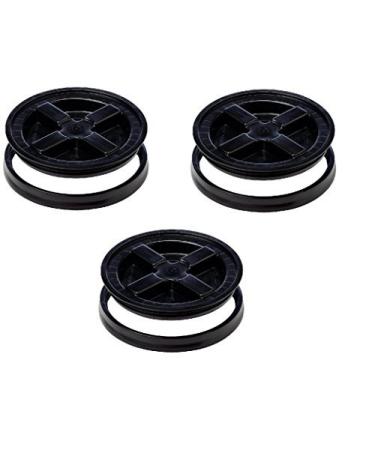 Gamma Seal Lid, Black - 3 Pack