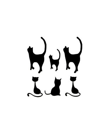 Oottati Small Cute Cat Totem Neck Temporary Tattoo Set (2-Pack) - Buy Online on GoSupps.com