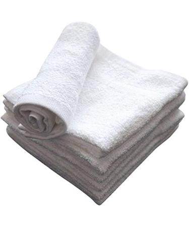 12 Pack White Fingertip Towels for Makeup Removal - Highly Absorbent Washcloths (12x12) - Buy Online on GoSupps.com