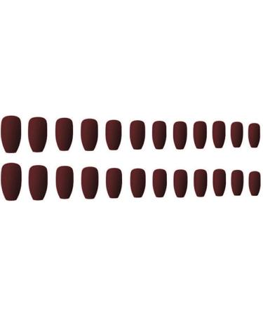 dijiusidy 1 Set Press on Nails Medium Extension Long Matte Fingernails Fashion Decals Full Cover Ballerina Salon DIY Manicure Kit Type 1 - Buy Online on GoSupps.com