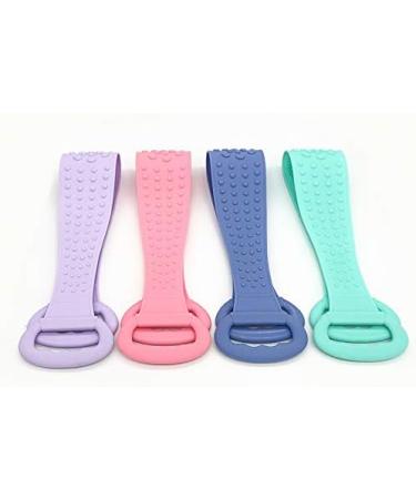 Silicone Body Brush - Soft Double-Sided Bathing & Shower Brush for Body & Face (Pink) - Perfect for Gentle Exfoliation & Massage - International Shipping Available - Buy Online on GoSupps.com