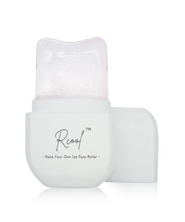 Ice Roller For Face Eyes and Neck Rcool Revolutionary Diamond Ice Face Roller To Brighten Skin & Enhance Your Natural Glow/De-puff Eye Bags Shrink Pores and Lubricate the Skin.(White)