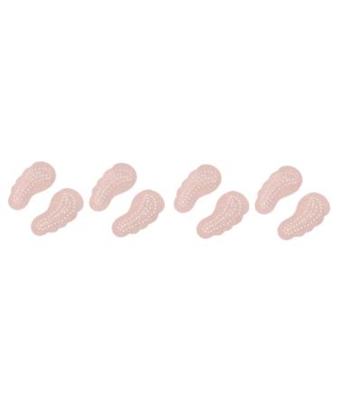 Mobestech 4 Pairs Forefoot Pad High Heel Toe Pad Forefoot Anti Slip Stickers Leather Shoe Pad Metatarsal Cushion Shoe Filler High Heel Insoles Boots Non-Slip Mat Women's Breathable
