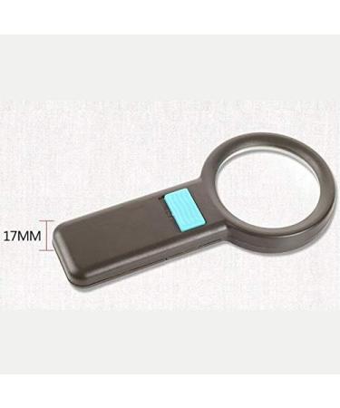 Magnifiers Handheld 10 Times Glass HD Photoelectric Lamp LED Old Man with Extended Mirror Book Reading 20 Times Reading Reading Aids - Buy Online on GoSupps.com