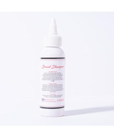 Organic Vanilla-Scented Braid Shampoo 100ml Scalp Cleanser for All Hair Types ACV Rinse Alternative Residue Elimination - Buy Online on GoSupps.com