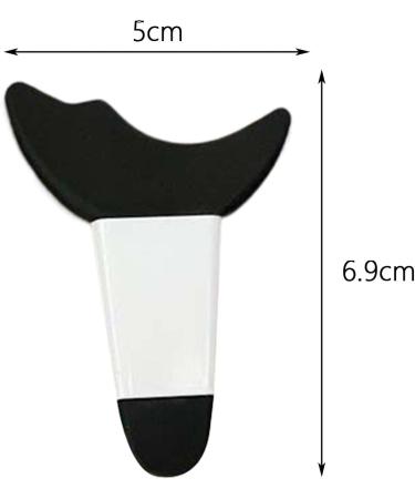 Amagogo Portable Eyeliner Stencils Make up Tools for Eyeliner Lazy Makeup Supplies Women Lady Eyeliner Tool Winged Tip Eyeliner Aid black white handle - Buy Online on GoSupps.com