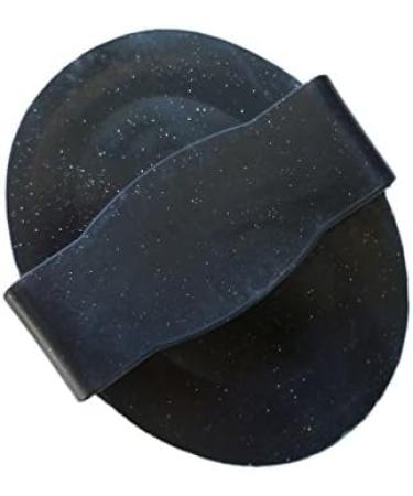 Premium Glitter Rubber Horse Cover - 5 Colors Dust & Hair Absorption Massage Feature 15x11.5 cm Black - Buy Online on GoSupps.com