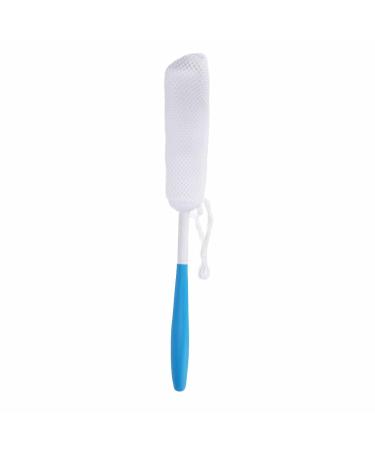 Soft Sponge Bathing Brush with Long Curved Handle - Body Cleaning & Peeling Shower Brush for Back - Best Bathing Accessories - Buy Online on GoSupps.com