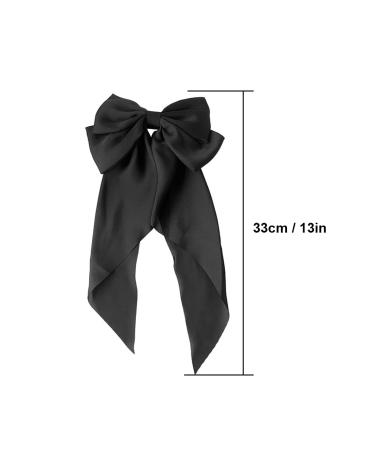 Zeaybsr Elegant Long Hair Clip - 33cm Black Candy Loop Hair Accessories for Women and Girls - Buy Online on GoSupps.com