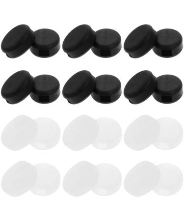 Healvian 12 pairs glasses accessories glasses holder Brille temple tips ear pads made of silicone ironing handles for glasses sunglasses ear holes Ear hangers made of silicone pebble gel oval anti-glasses