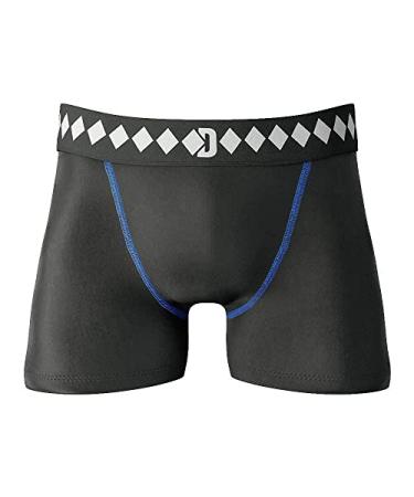 Diamond MMA Compression Shorts with Built-in Jock Strap Supporter with Athletic Cup Pocket for Sports Medium Youth