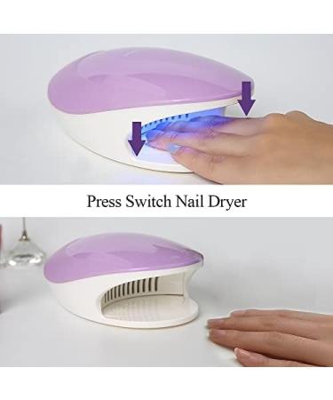 TOUCHBeauty Nail Dryer for Regular Polish: 2 in 1 Nail Dryer with Fan and UV Light - Mini Portable Electric Manicure Tool for Quick Drying of Regular Polish at Salon Home or DIY - Perfect for Kids - Buy Online on GoSupps.com