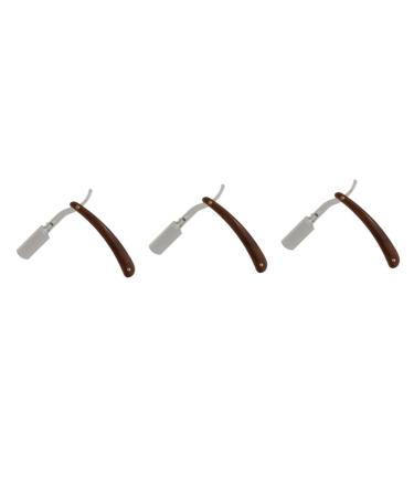 Beavorty 3st razor facial hair Splitter Razen blades eyebrow career mustache mustache eye brow shape tool travel barschneider manual men ABS man earth color lip gloss