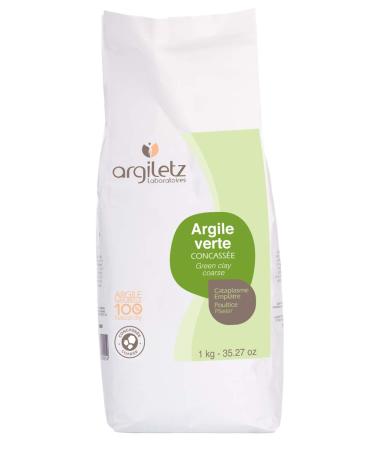 ARGILETZ Green Clay Crushed Grain 1 Kg/lot of 2 bags distributed by ARCILIA