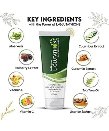 ORGANIZE Moisturizing Facial Gel with Aloe Vera Enriched With LGlutathione Vitamin C & Alpha For Skin Brightening Reduction Of Dark Spots & Acne 100 Gm - Buy Online on GoSupps.com