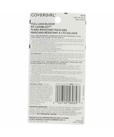 CoverGirl Full Lash Bloom Mascara Very Black 800 0.44 oz (Pack of 2) - Buy Online on GoSupps.com