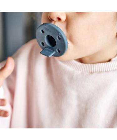 MinikOiOi Finger-in-Mouth Pacifier Basics - Blue Pair | International Shipping - Buy Online on GoSupps.com