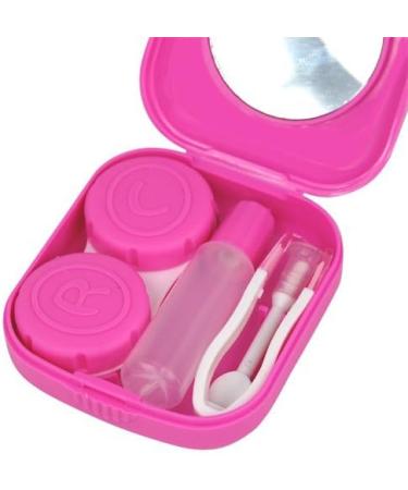 Gemini_mall Pink Contact Lens Travel Kit - Pocket Size Protective Case for Travel | Shop Now - Buy Online on GoSupps.com